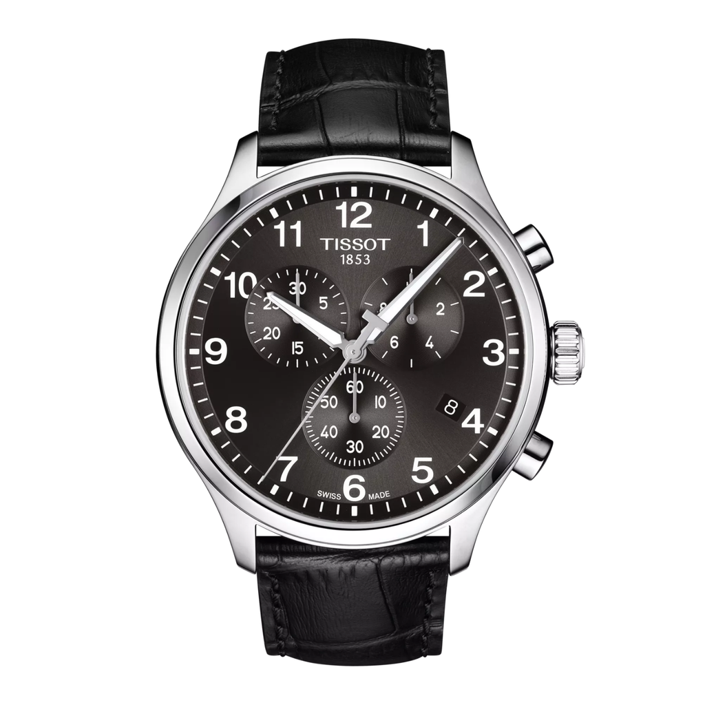 Tissot Chrono XL Quartz Chronograph Watch Black 45 mm