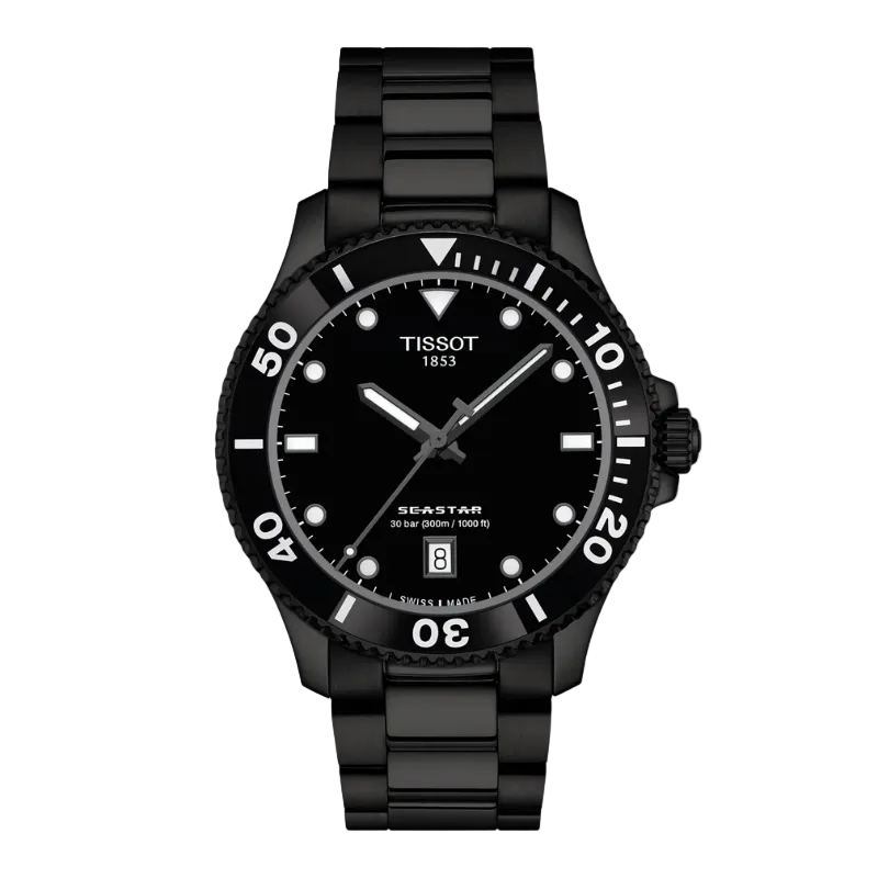 Tissot Seastar Black PVD 40 mm T120.410.33.051.00