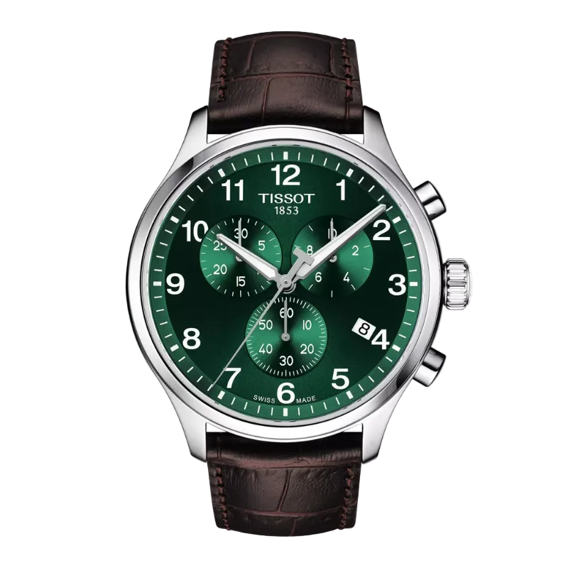 Tissot Chrono XL - Green (Leather Strap)