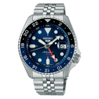 Seiko 5 Sports GMT Automatic – Blue Dial (Batman-Style) SSK003K1