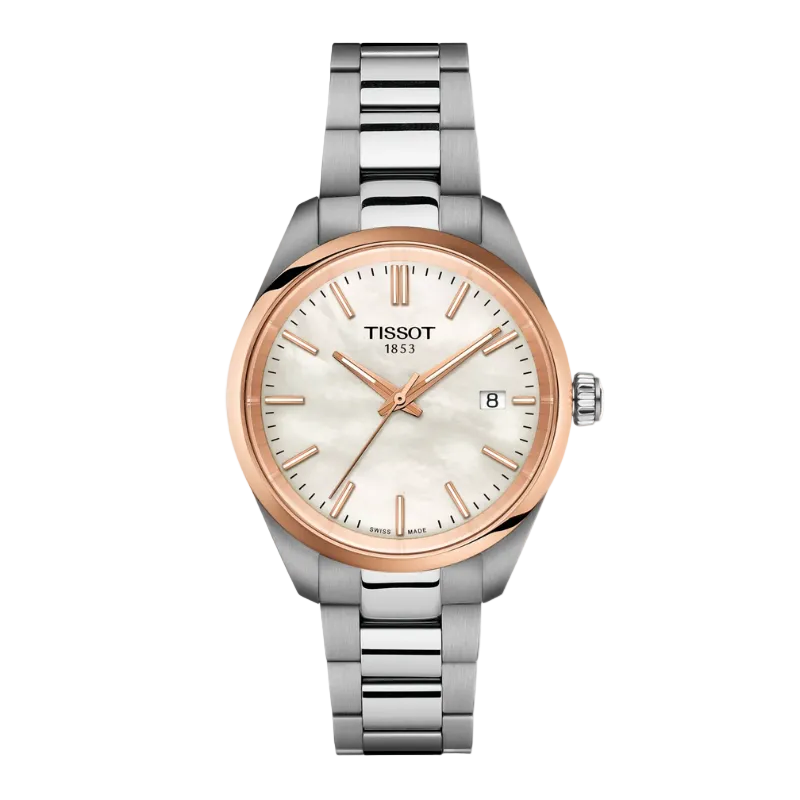 Tissot PR 100 34 mm – Mother-of-Pearl & Rose Gold T150.210.21.111.00