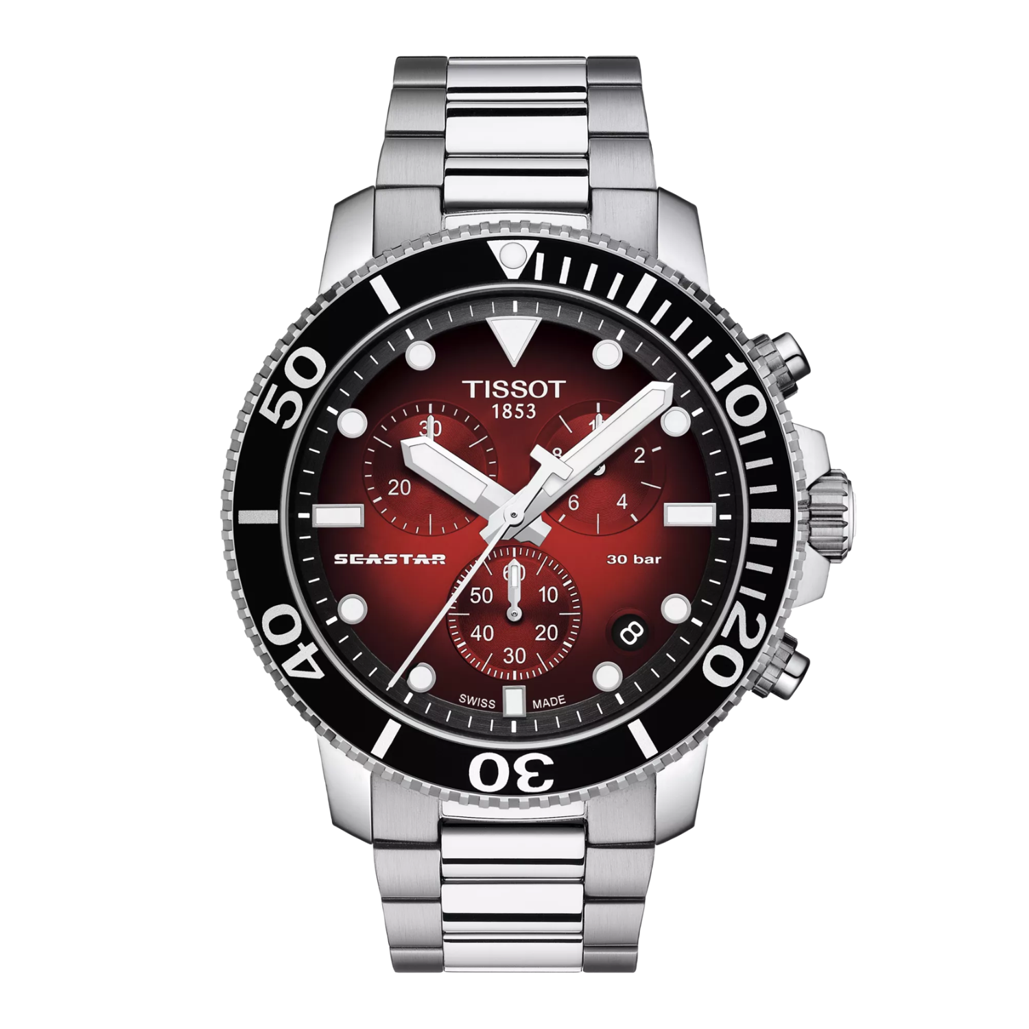 Tissot Seastar 1000 Chronograph - Dark Red Dial