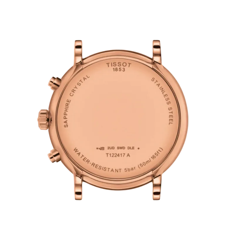 Tissot Carson Premium Chronograph 41 mm – Silver & Rose Gold T122.417.36.033.00