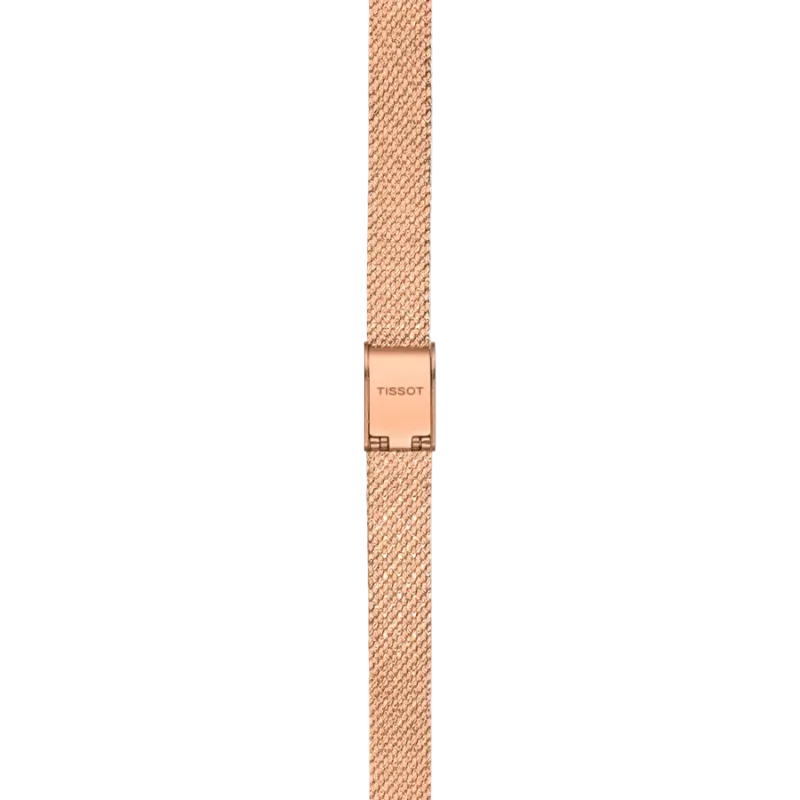 Tissot Lovely Square 20 mm – Champagne & Rose Gold T058.109.33.456.00