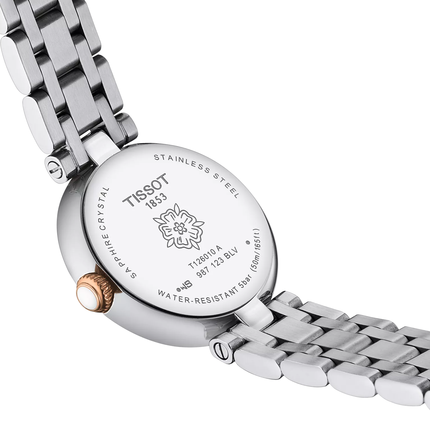 Tissot Bellissima Lady Quartz Watch White/Rose Gold 26 mm