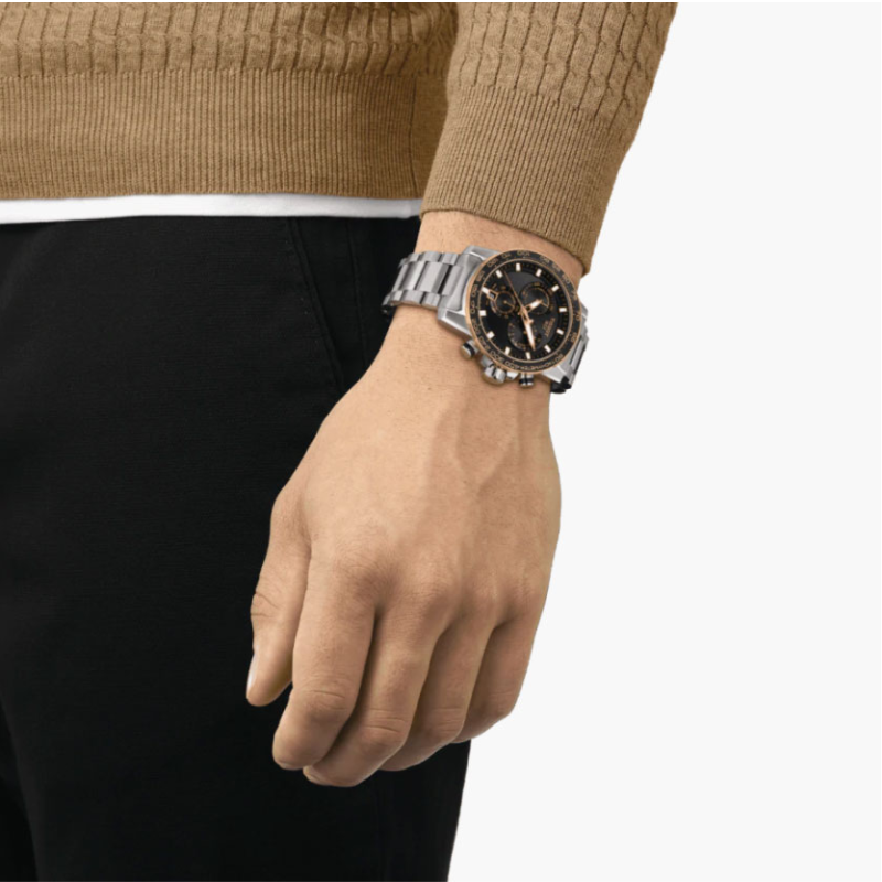 Tissot Supersport Chrono - Black and Gold 45.5mm