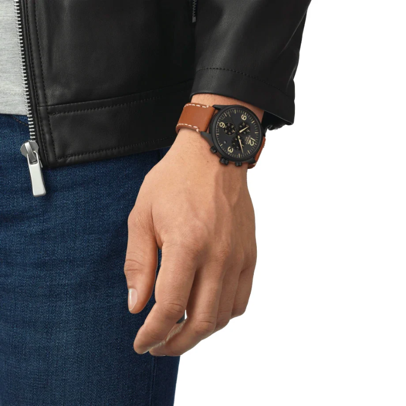 Tissot Chrono XL - Black (Brown Strap)
