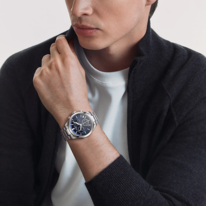 Tissot PR 100 Chronograph 40 mm – Blue Dial T150.417.11.041.00