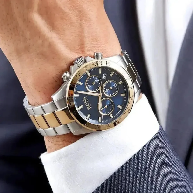 BOSS Ikon Chronograph -  Gold and Blue
