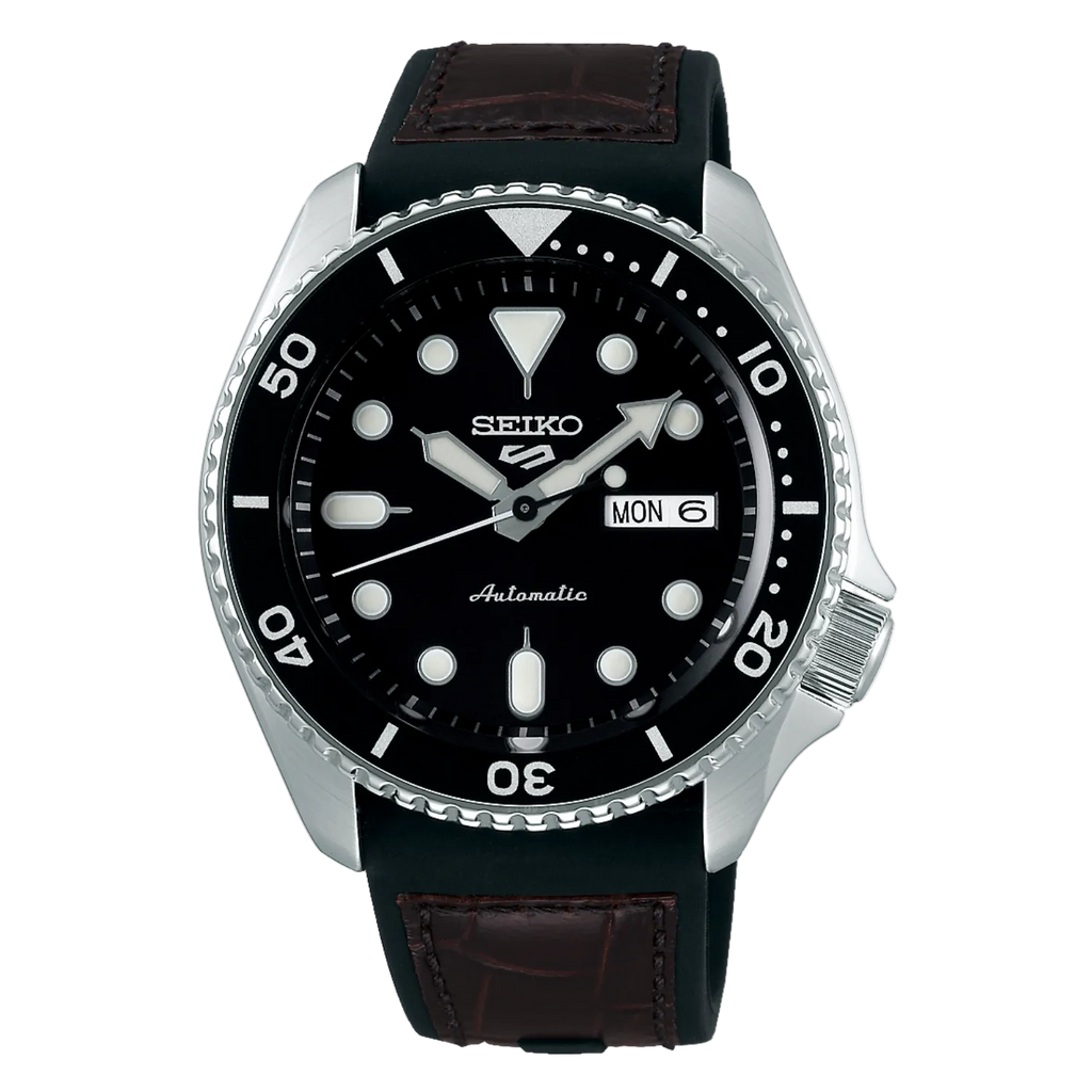 Seiko 5 Sports SRPD55K2 watch, front view