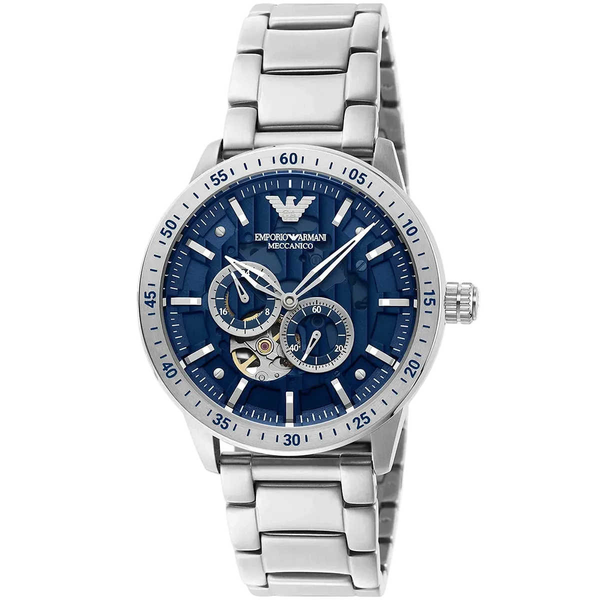 Emporio Armani Mario 43 mm – Blue Dial