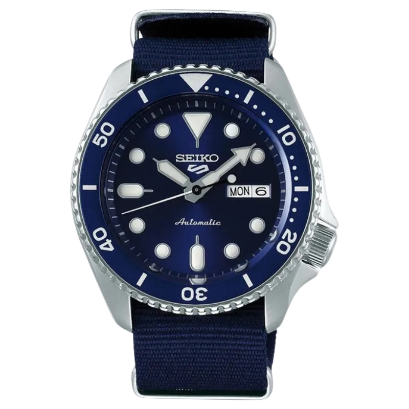 Seiko 5 Sports Automatic – Blue Dial (Nylon Strap)